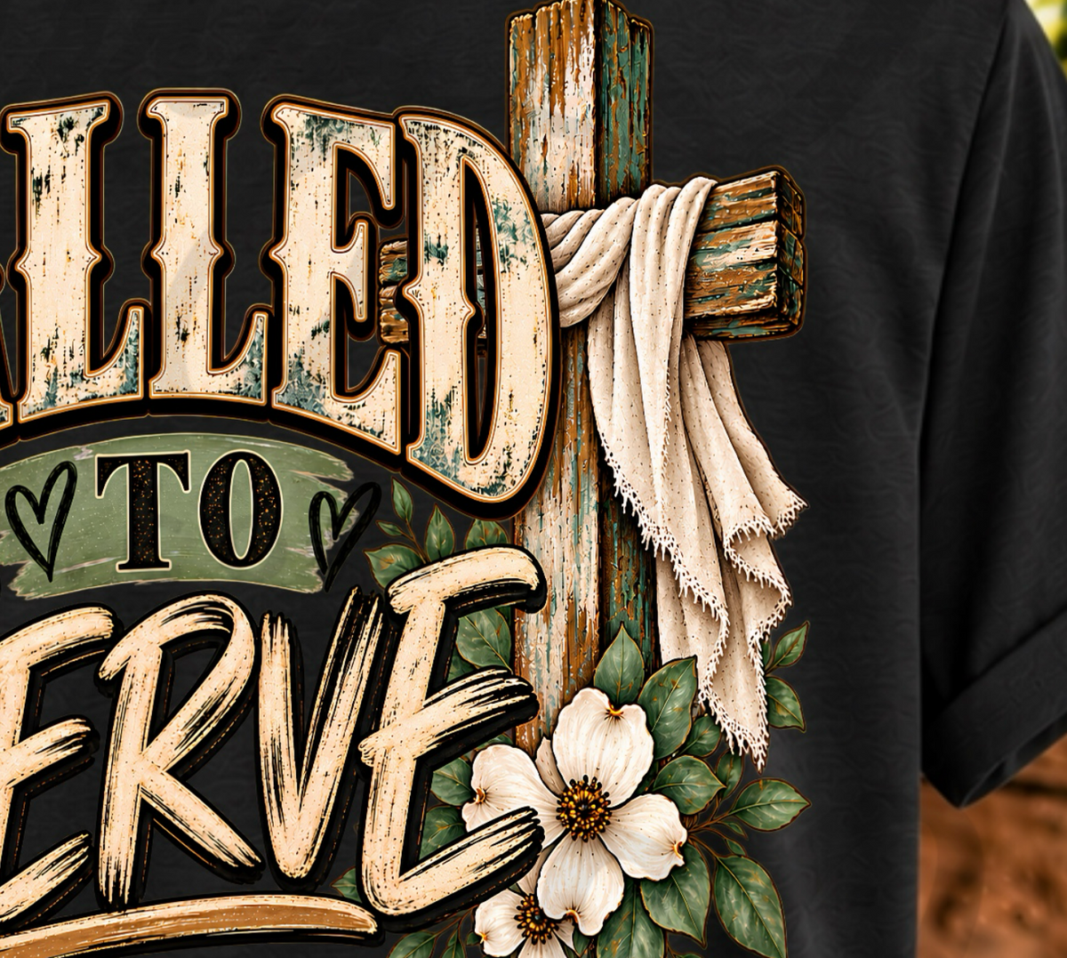 Called to Serve — Mark 10:45 | Christian V-Neck t-shirt