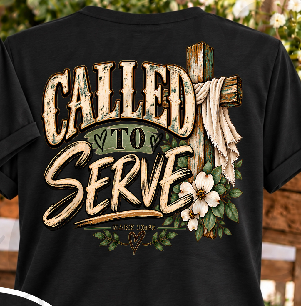 Called to Serve — Mark 10:45 | Christian V-Neck t-shirt