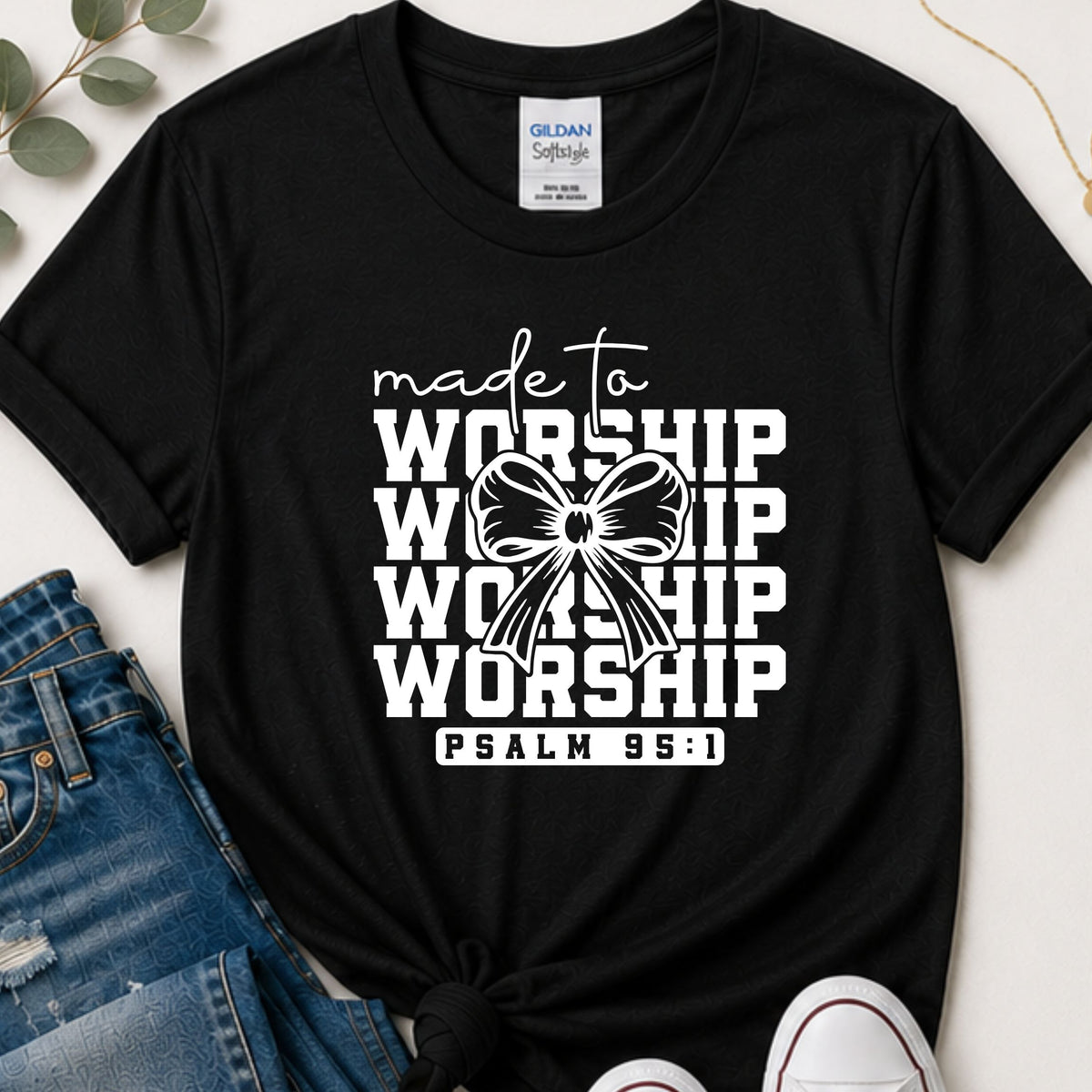 Made to worship Christian t-shirt