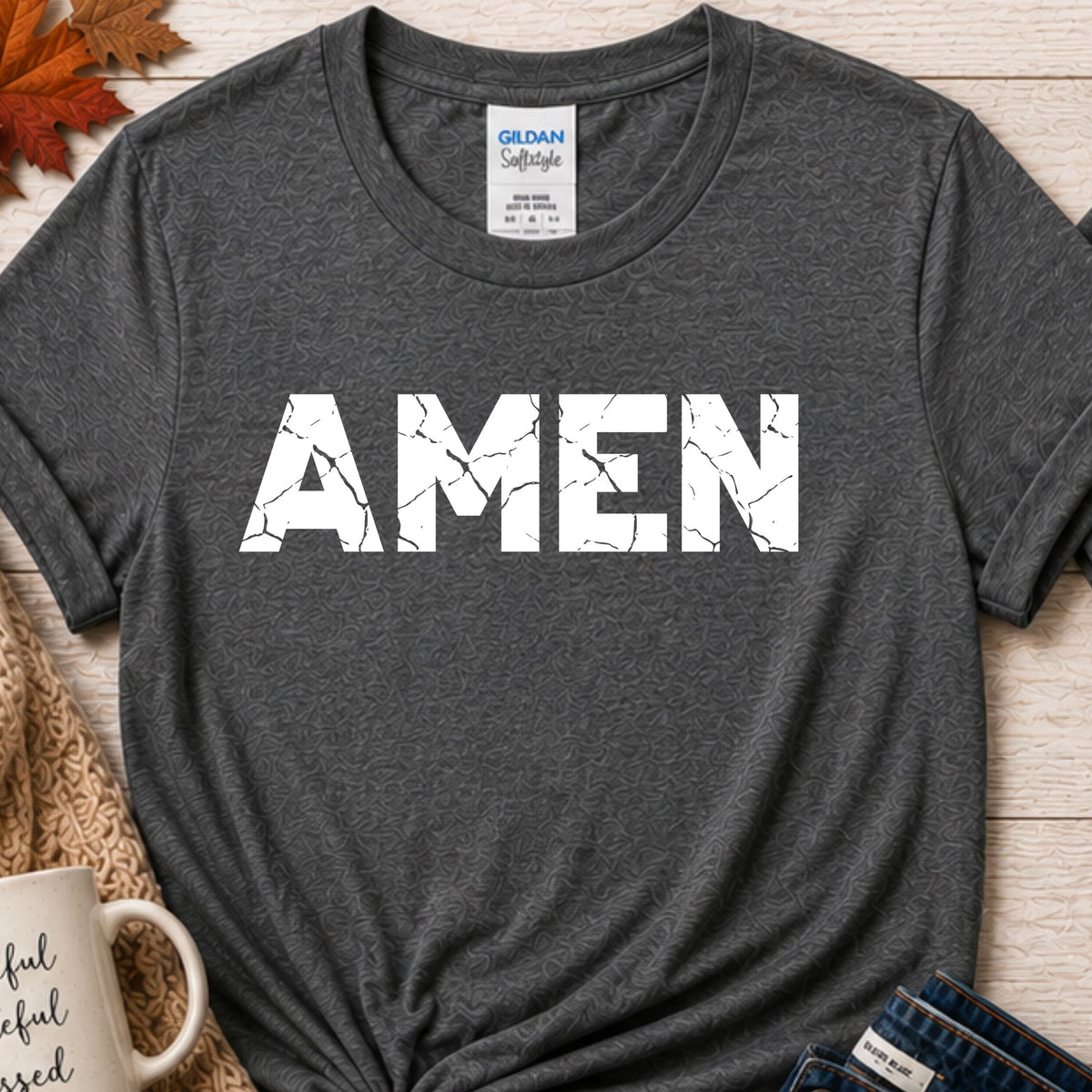Amen Distressed Christian t-shirt