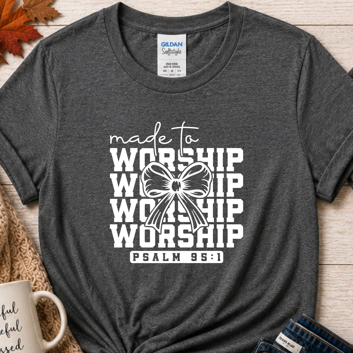 Made to worship Christian t-shirt