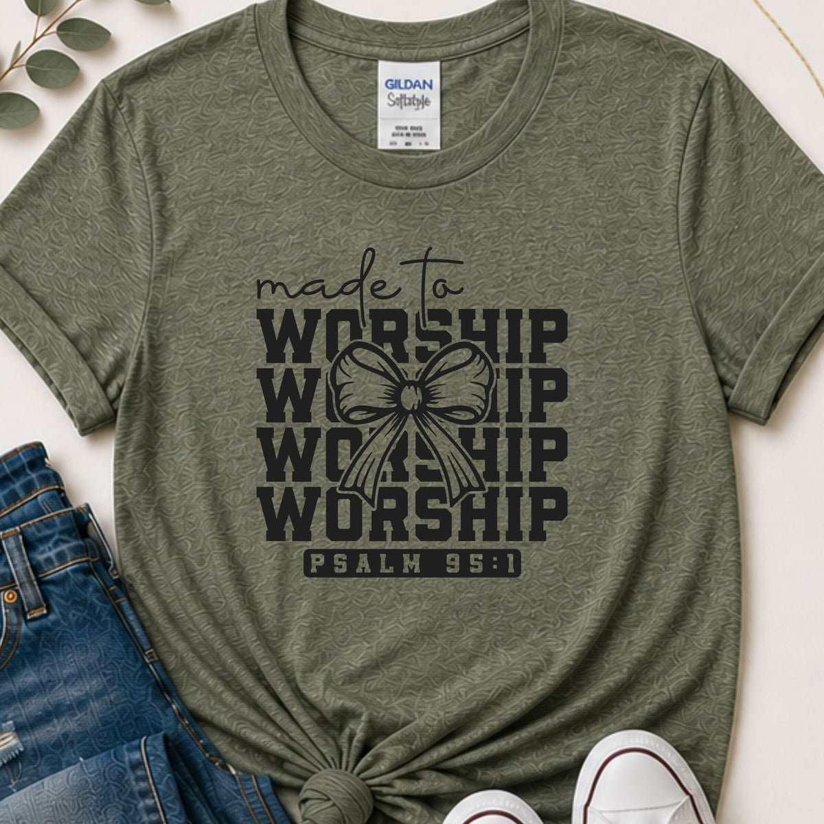 Made to worship Christian t-shirt
