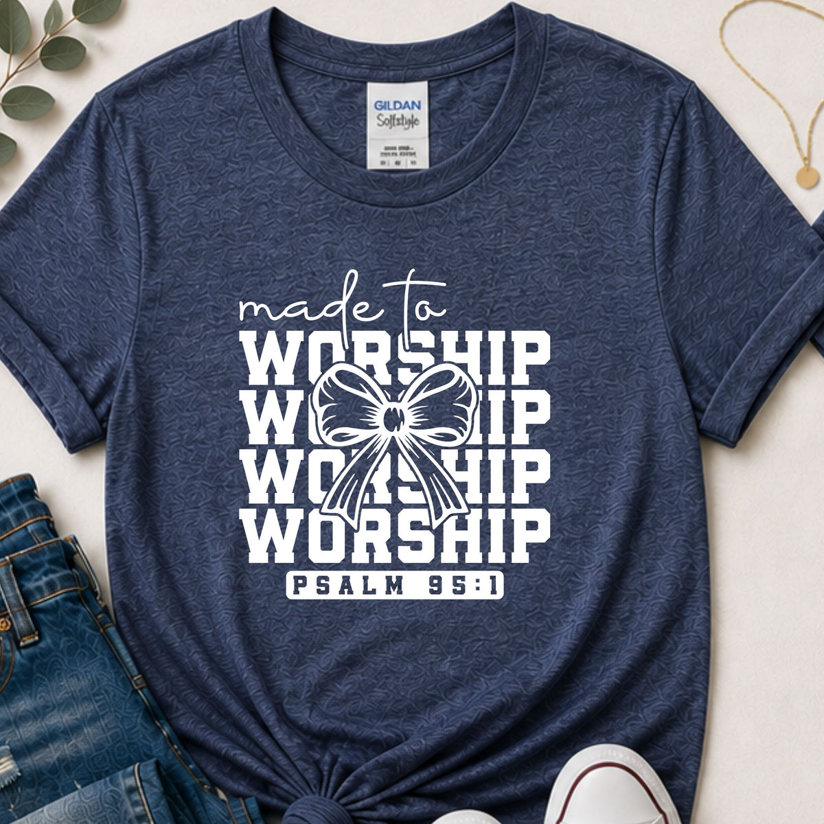 Made to worship Christian t-shirt