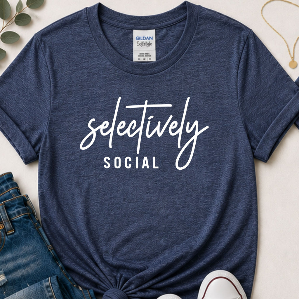 Selectively social t-shirt