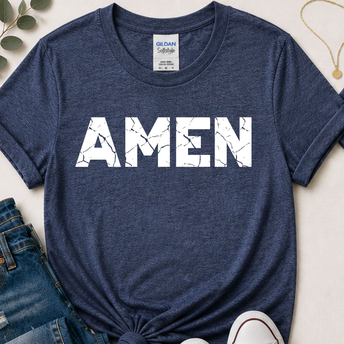 Amen Distressed Christian t-shirt