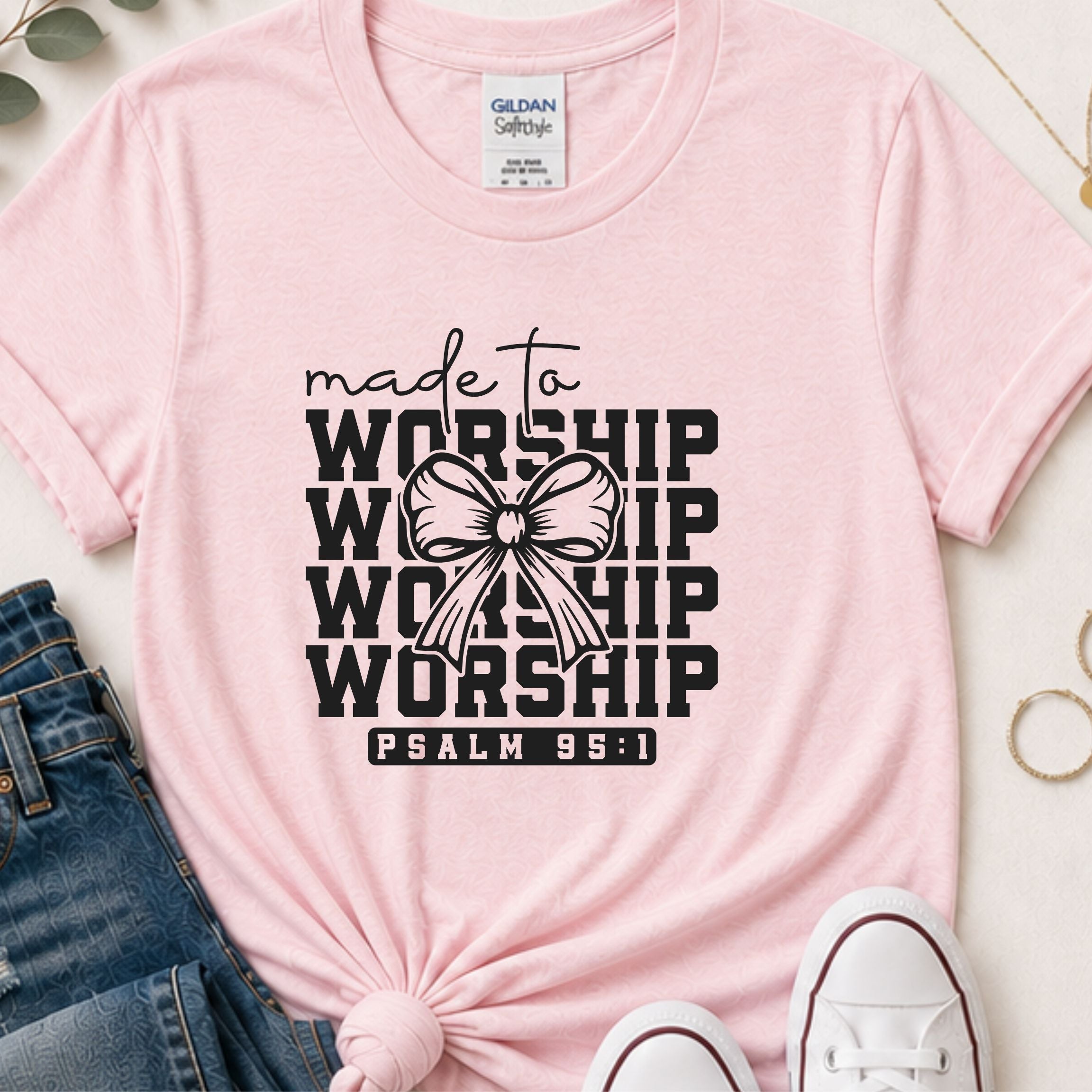 Made to worship Christian t-shirt