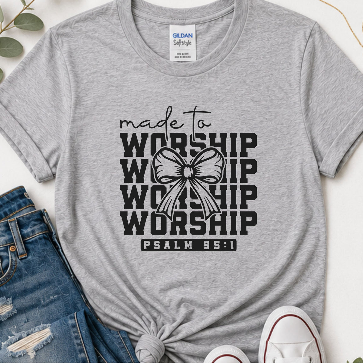 Made to worship Christian t-shirt