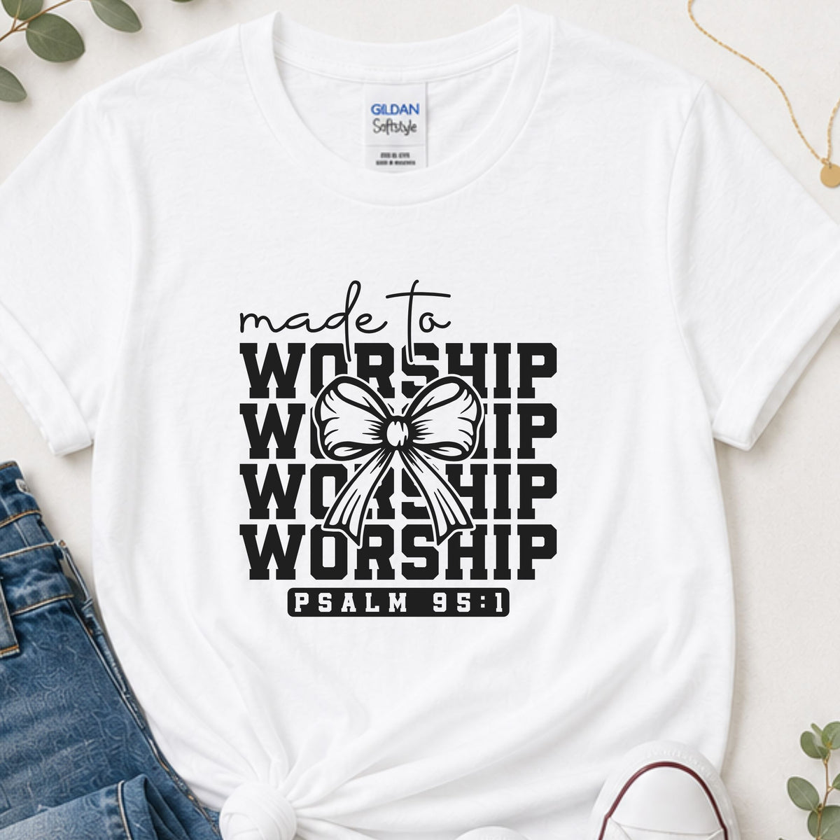 Made to worship Christian t-shirt