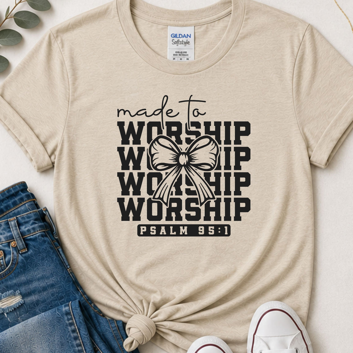 Made to worship Christian t-shirt