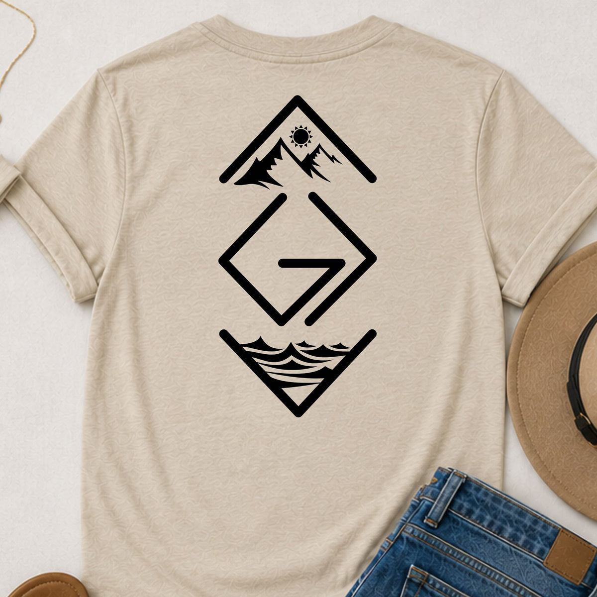 God is greater than the highs and lows vertical Christian t-shirt