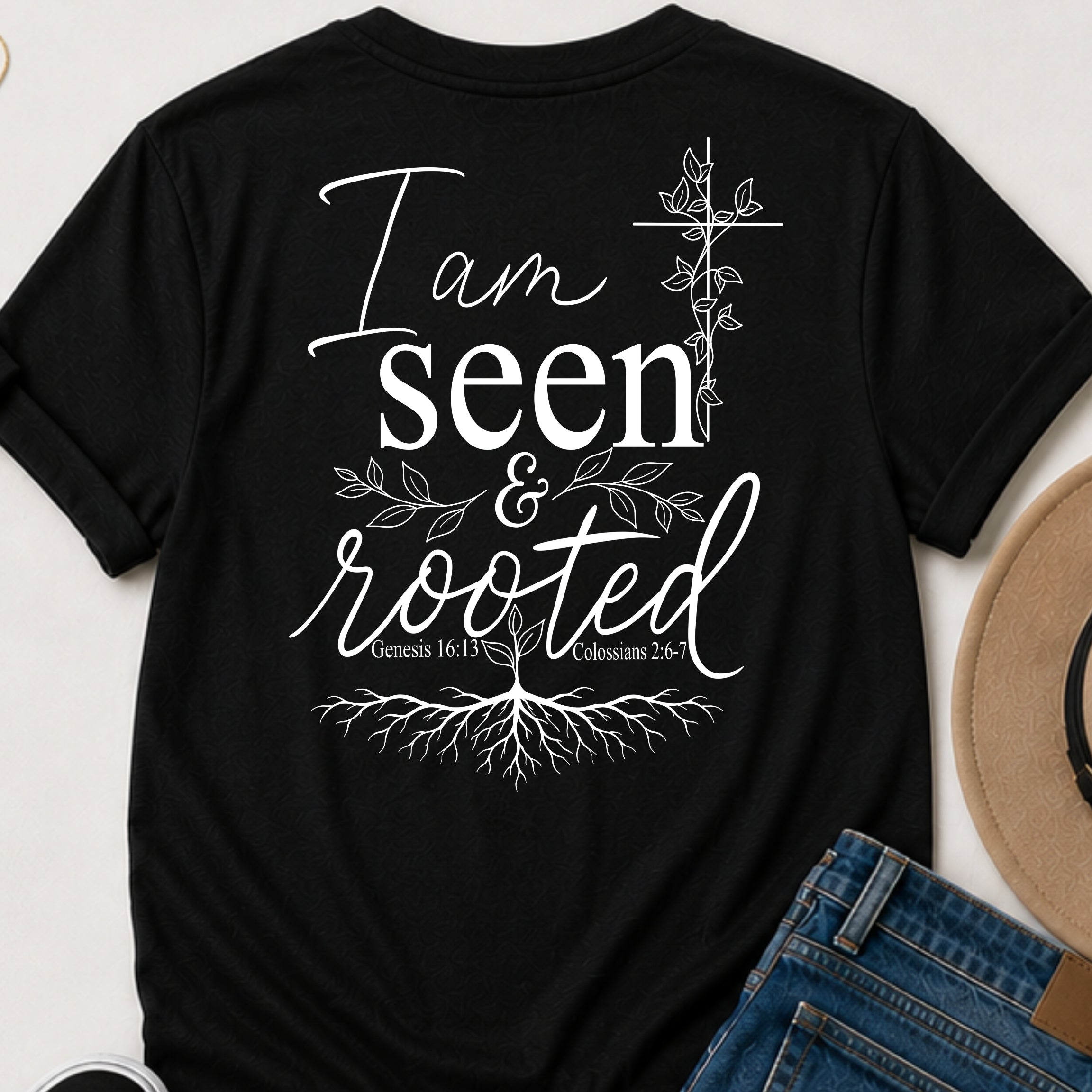 Seen & Rooted Christian t-shirt