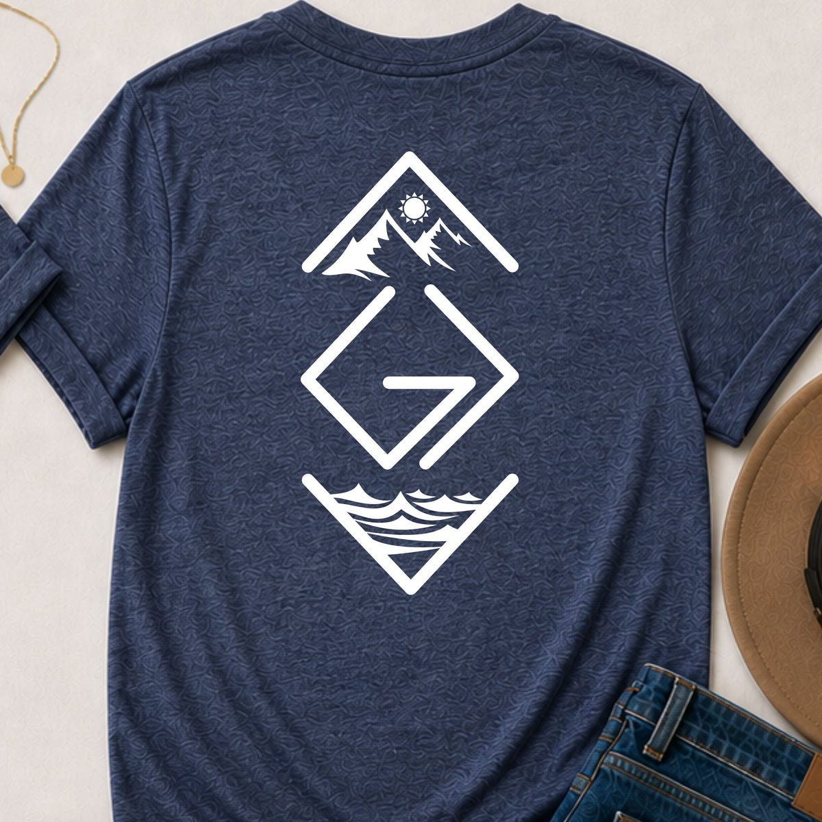 God is greater than the highs and lows vertical Christian t-shirt