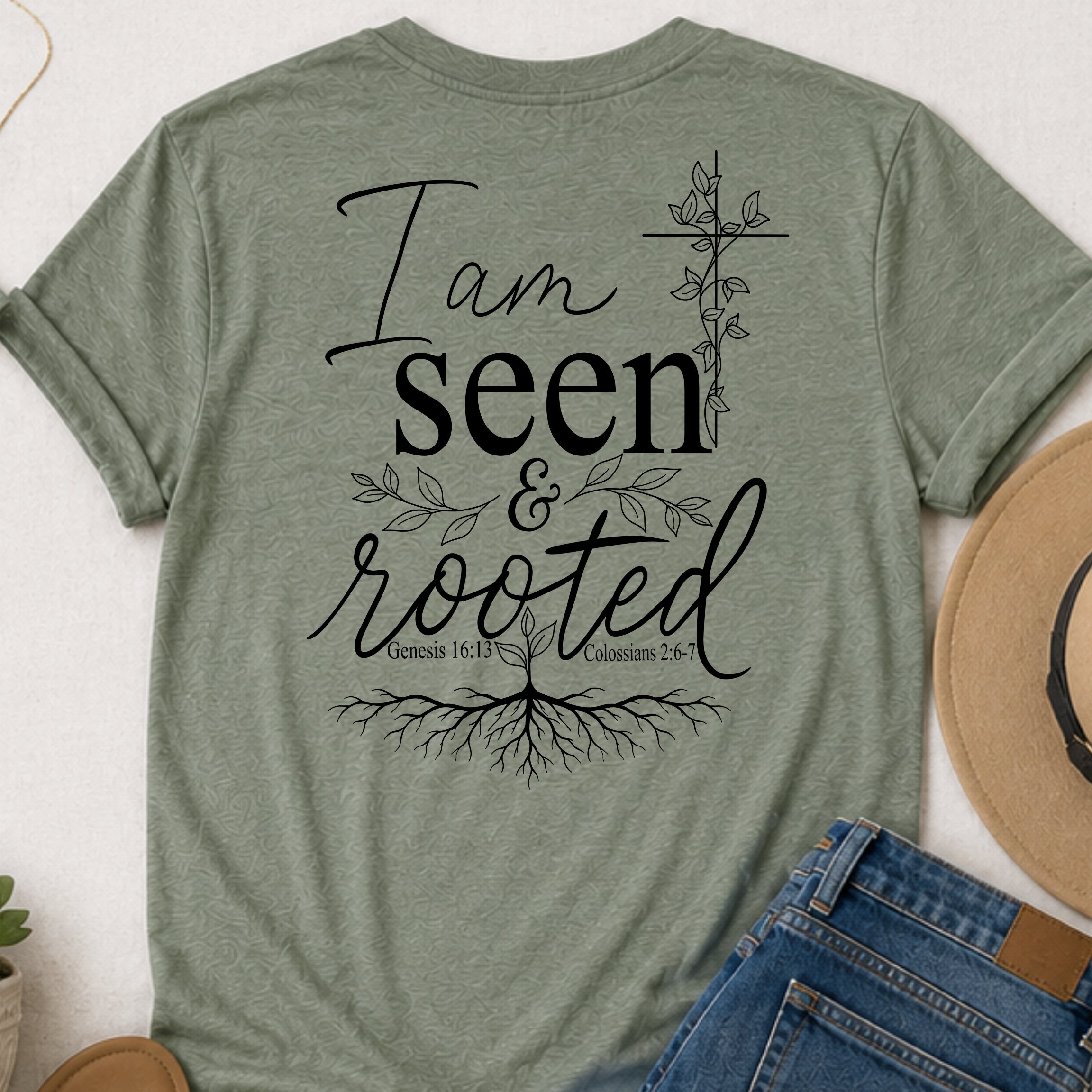 Seen & Rooted Christian t-shirt