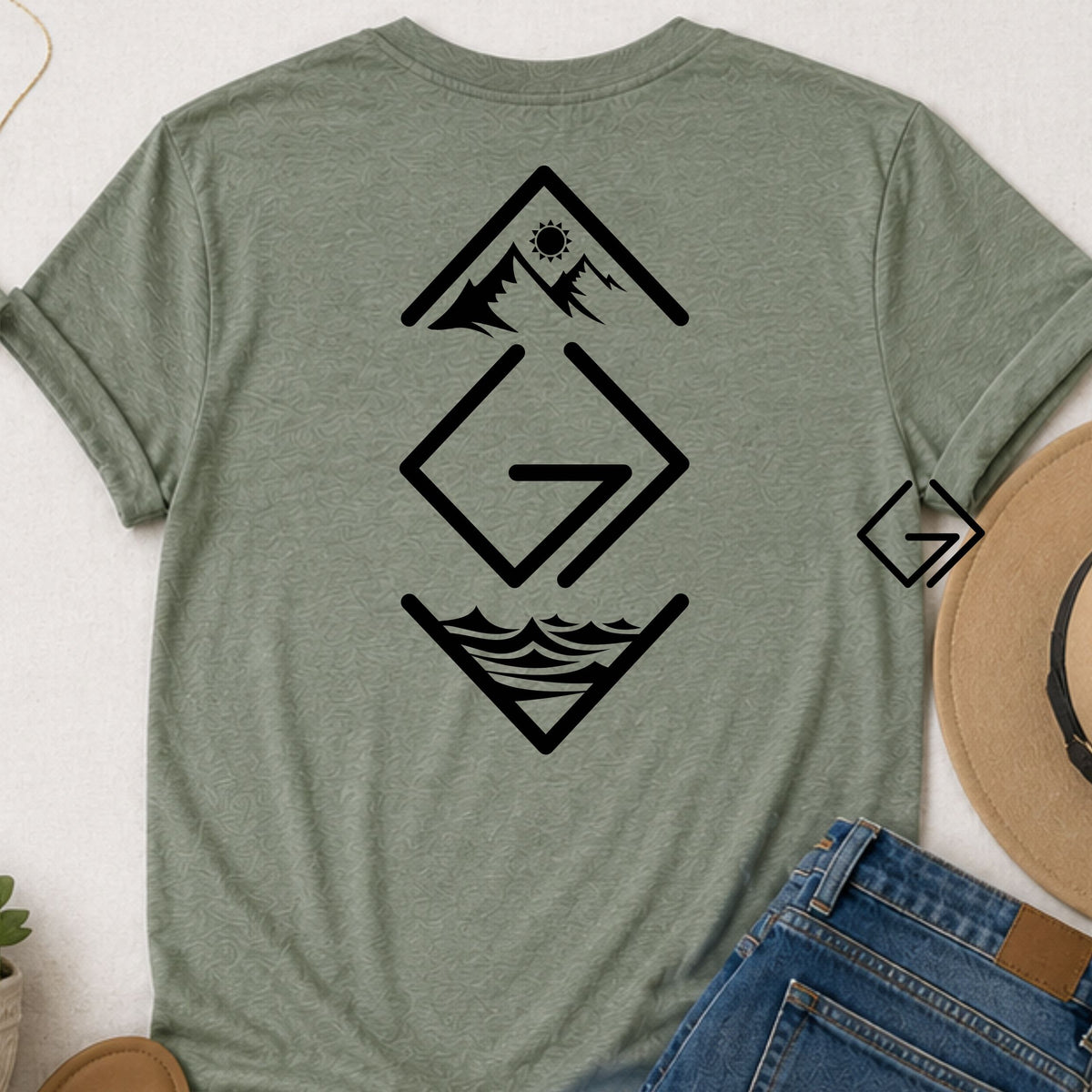 God is greater than the highs and lows vertical Christian t-shirt
