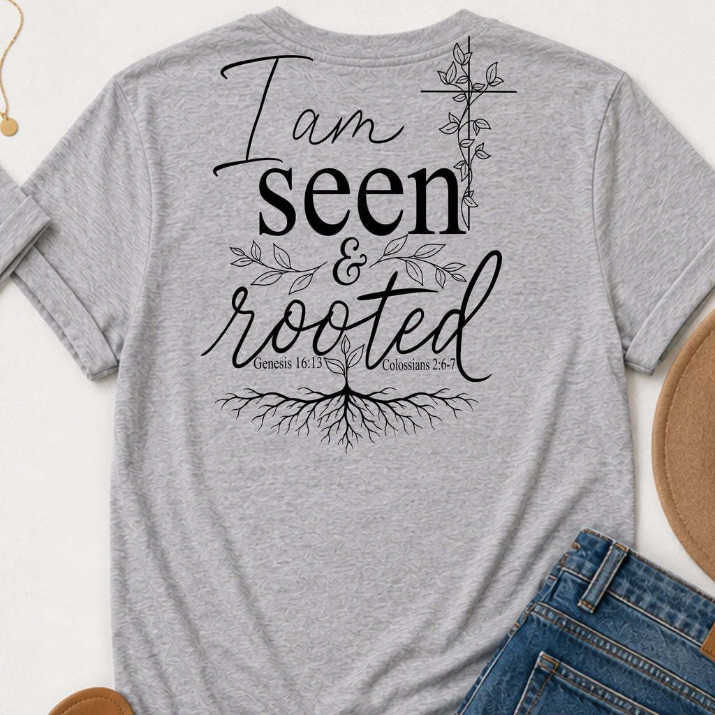 Seen & Rooted Christian t-shirt