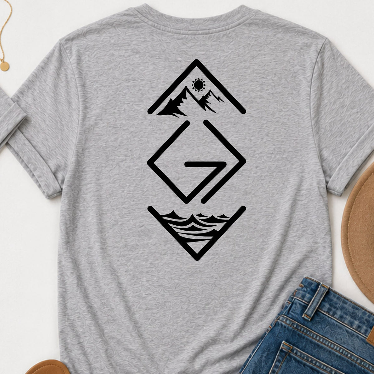 God is greater than the highs and lows vertical Christian t-shirt