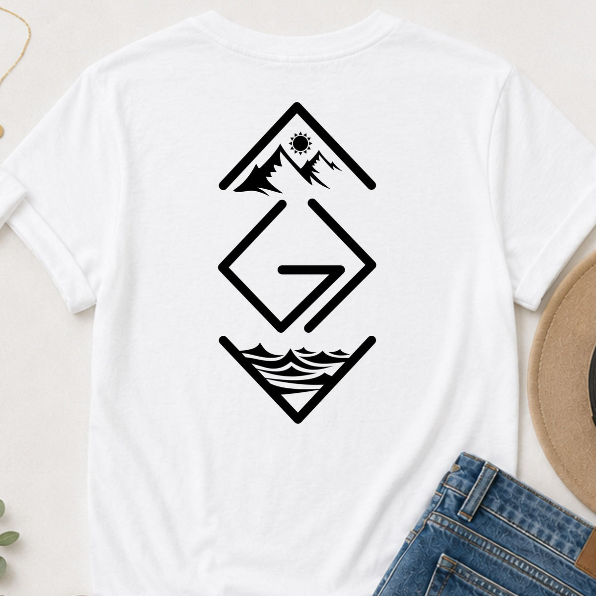 God is greater than the highs and lows vertical Christian t-shirt