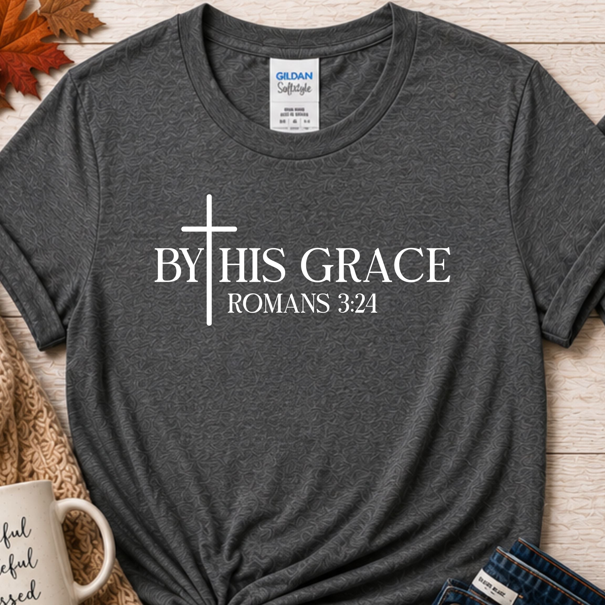 By His Grace Christian t-shirt