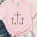 Faith 3 crosses Christian t-shirt