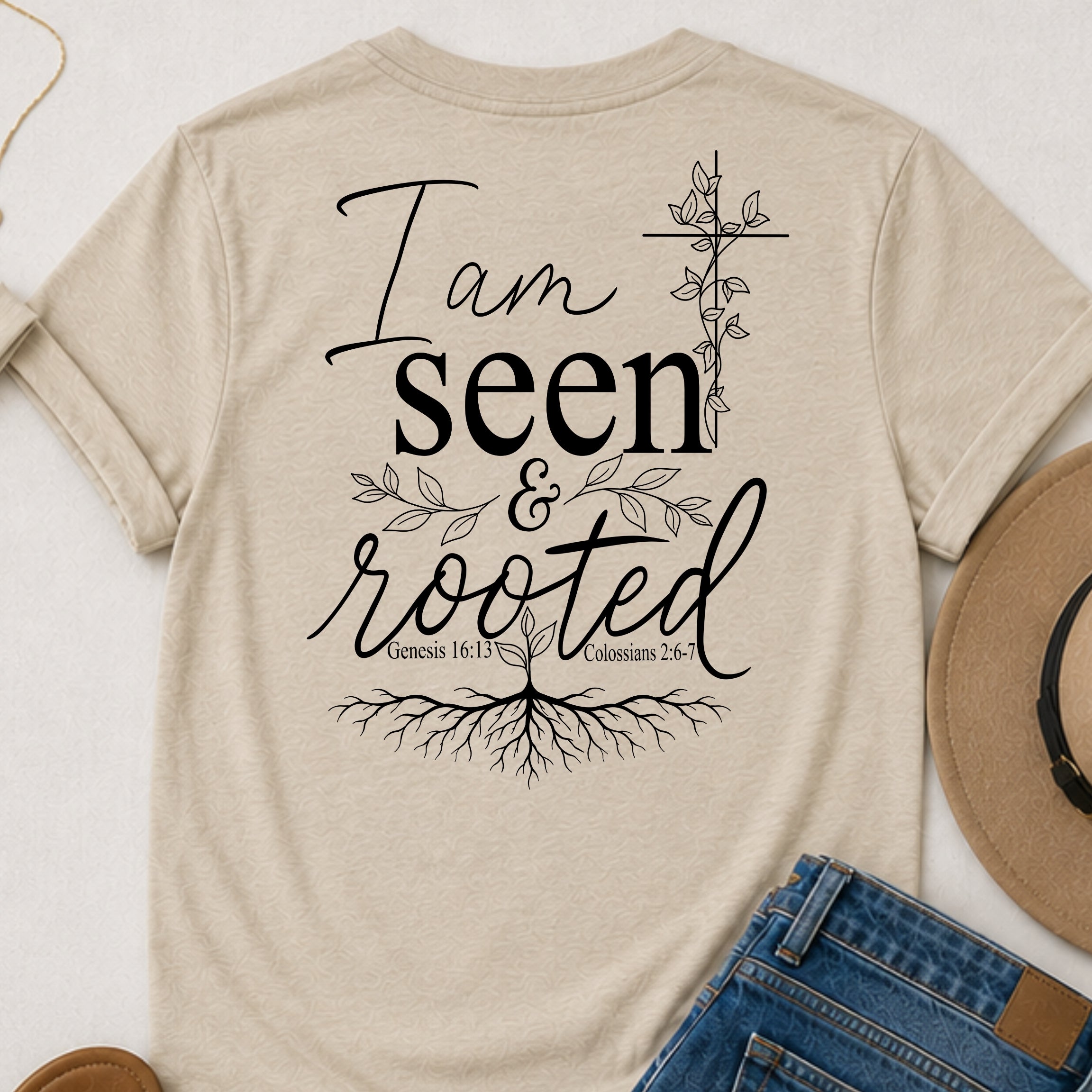 Seen & Rooted Christian t-shirt
